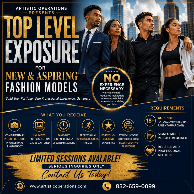Model Release Promo | High Exposure Opportunity for Actors and Models